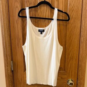 Express Women's Ivory Tank Top